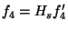 $\displaystyle f_{4}=H_{s}f_{4}^{\prime }$